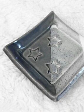 Signed Handmade Sparks Pottery Ceramic Tea Dish Tray Artisan